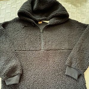 Victoria’s Secret PINK Teddy Faux Fur Pullover Hoodie